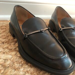 Sarto Franco Sarto Eda Bit Loafer. Black Leather. Size 5.5
